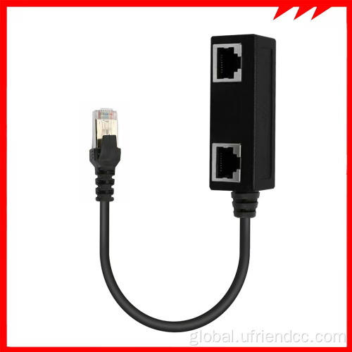 RJ45 adapter dual female port CAT5 Ethernet Cable